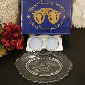 Avon Bicentennial Plate with soaps